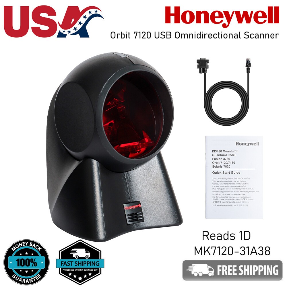 Honeywell MK7120-31A38 Hands-Free Omnidirectional 1D Barcode Scanner Reader