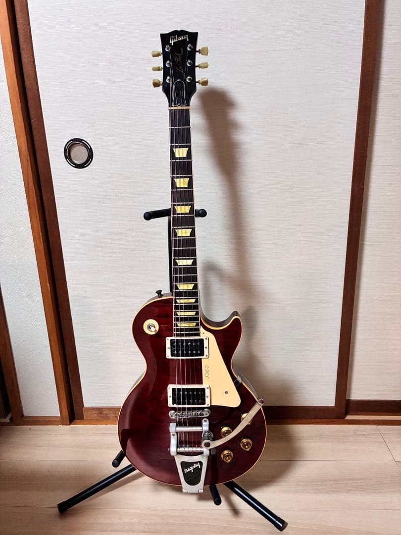 Gibson Les Paul Classic Plus Bigsby Trans Red 2000 Excellent Used
