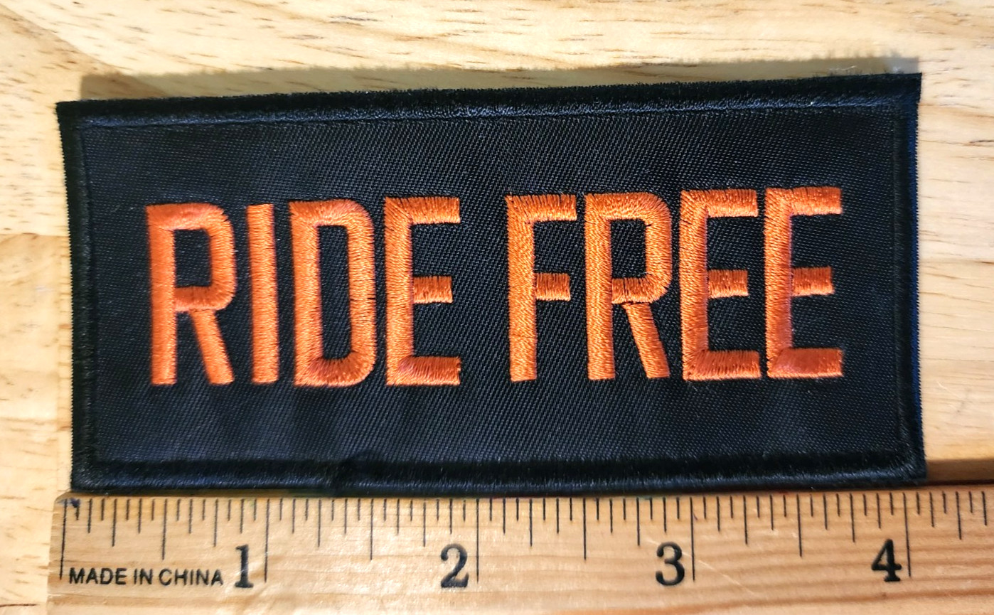 RIDE FREE Motorcycle Iron/Sew on Patch *FREE SHIP*