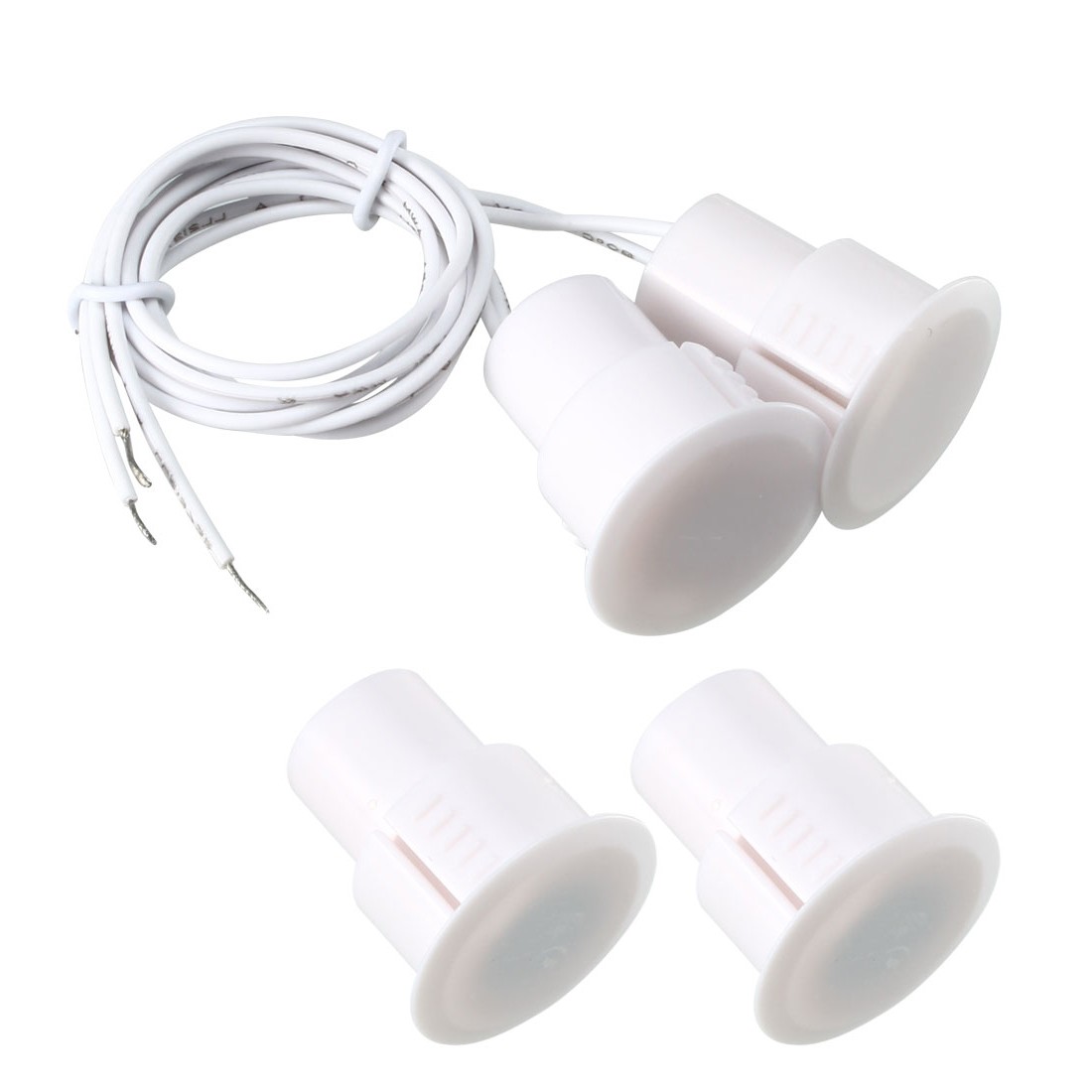2pcs RC-36 NC Recessed Wired Security Contact Sensor Alarm Magnetic Reed Switch