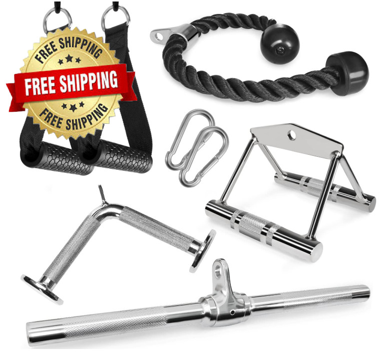 Accesorios polea gimnasio, agarres para LAT pulldown y levantamiento