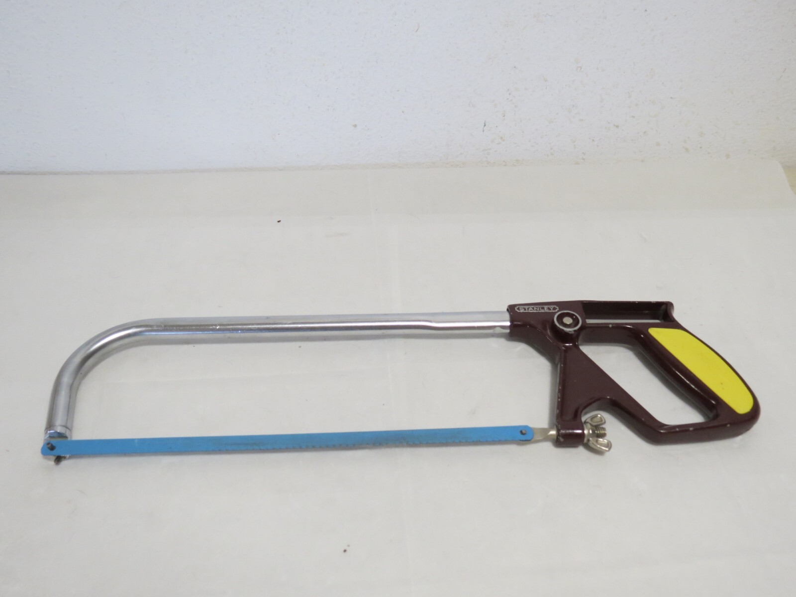Vintage Stanley No. 408 Hacksaw Push Button Adjustment Nice Condition