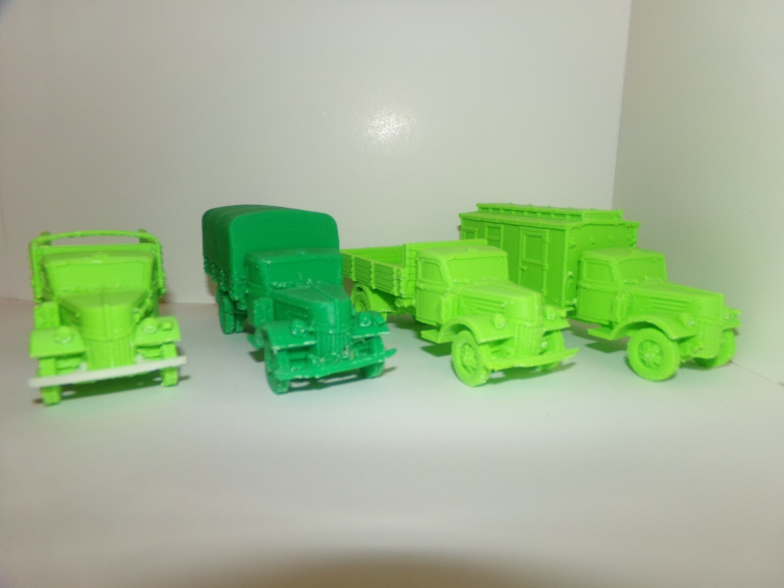Two 1-50 scale German Ford V3000 trucks: suitable for Bolt Action 
