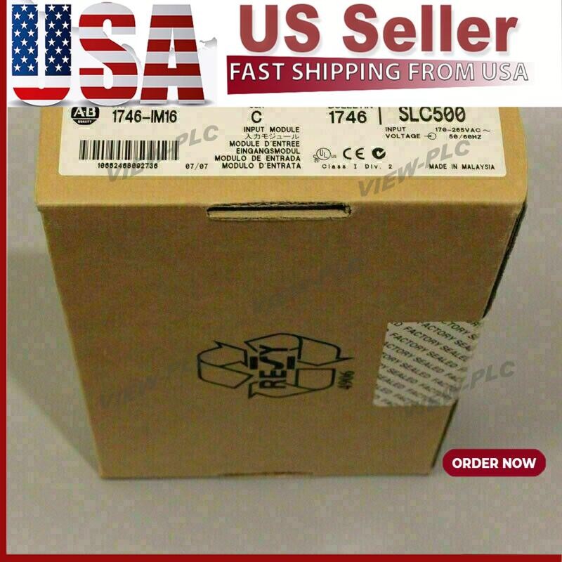 New Factory Sealed AB 1746-IM16 / C SLC 500 PLC INPUT MODULE US Free Tax