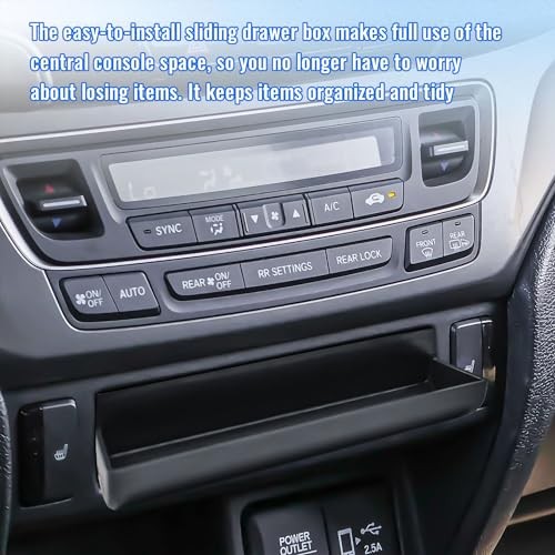 Console Drawer Tray Compatible with Honda Pilot 2016-2022/ Ridgeline 2017