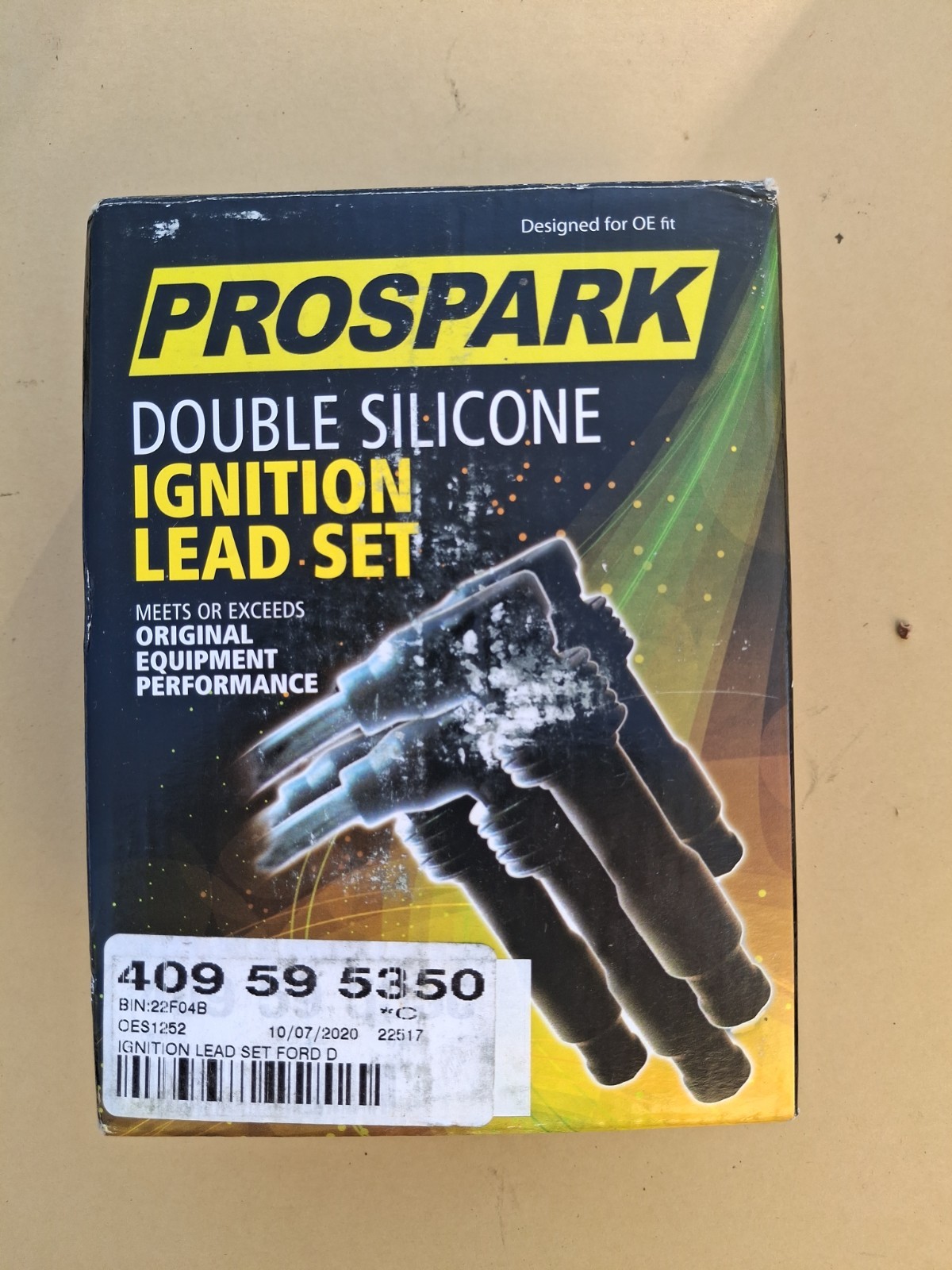 Prospark 409595350 Ignition Lead Set Double Silicone Spark Plug Wires FORD D