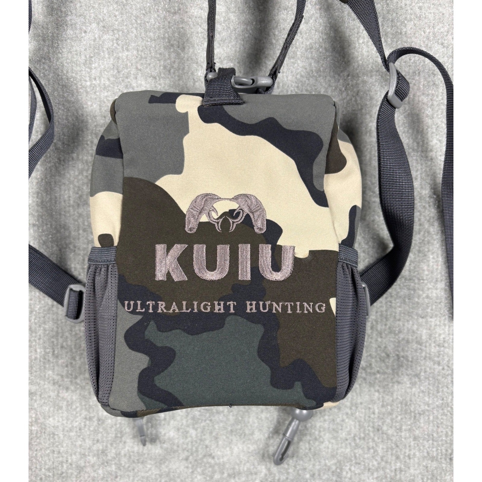 KUIU Pro Bino Harness Vias Camo Ultralight Hunting Binocular Chest Pack Large