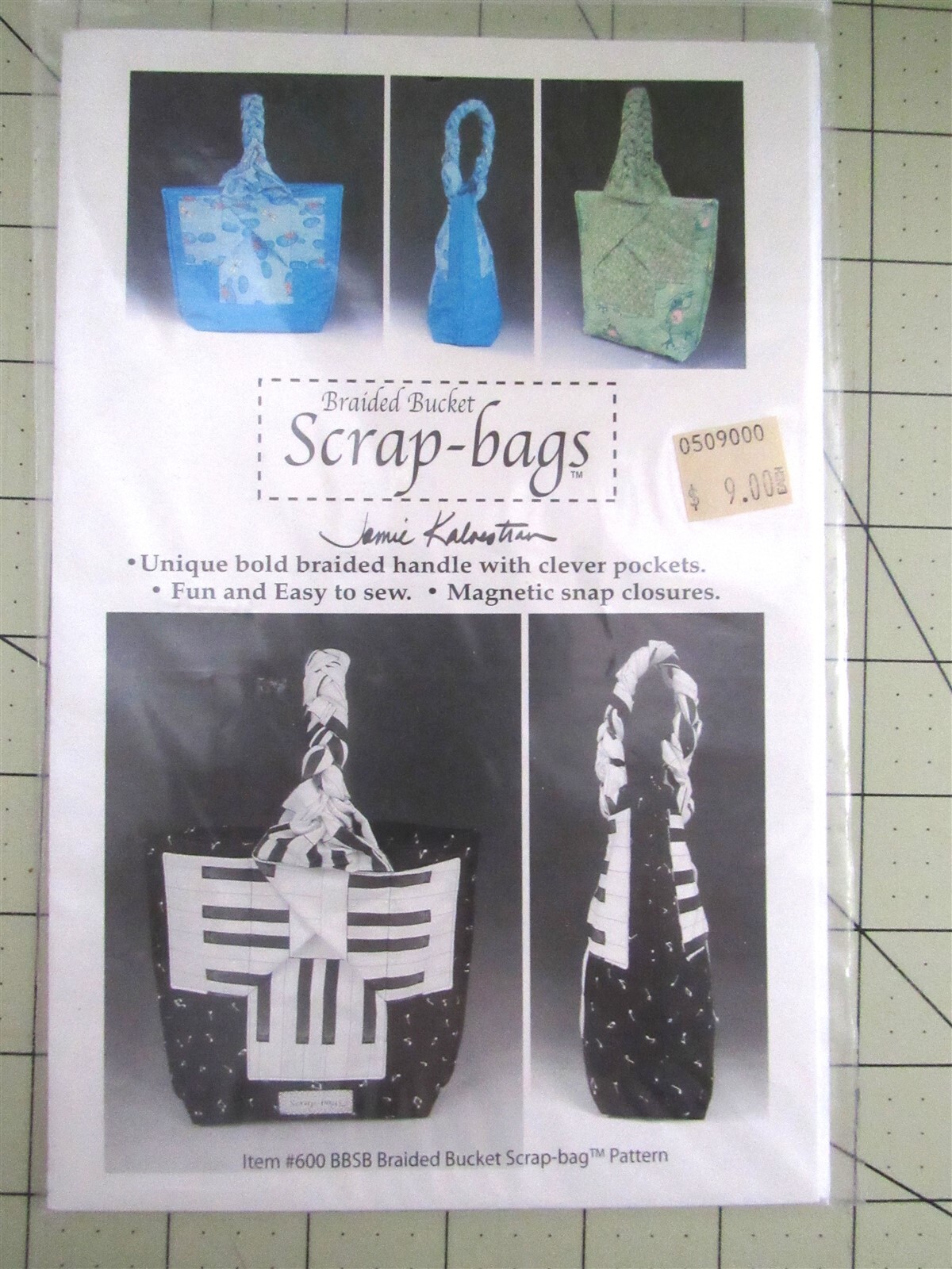 Braided Bucket Scrap Bags Quilt Pattern by Jamie Kalvestran