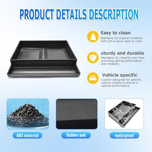 Console Drawer Tray Compatible with Honda Pilot 2016-2022/ Ridgeline 2017