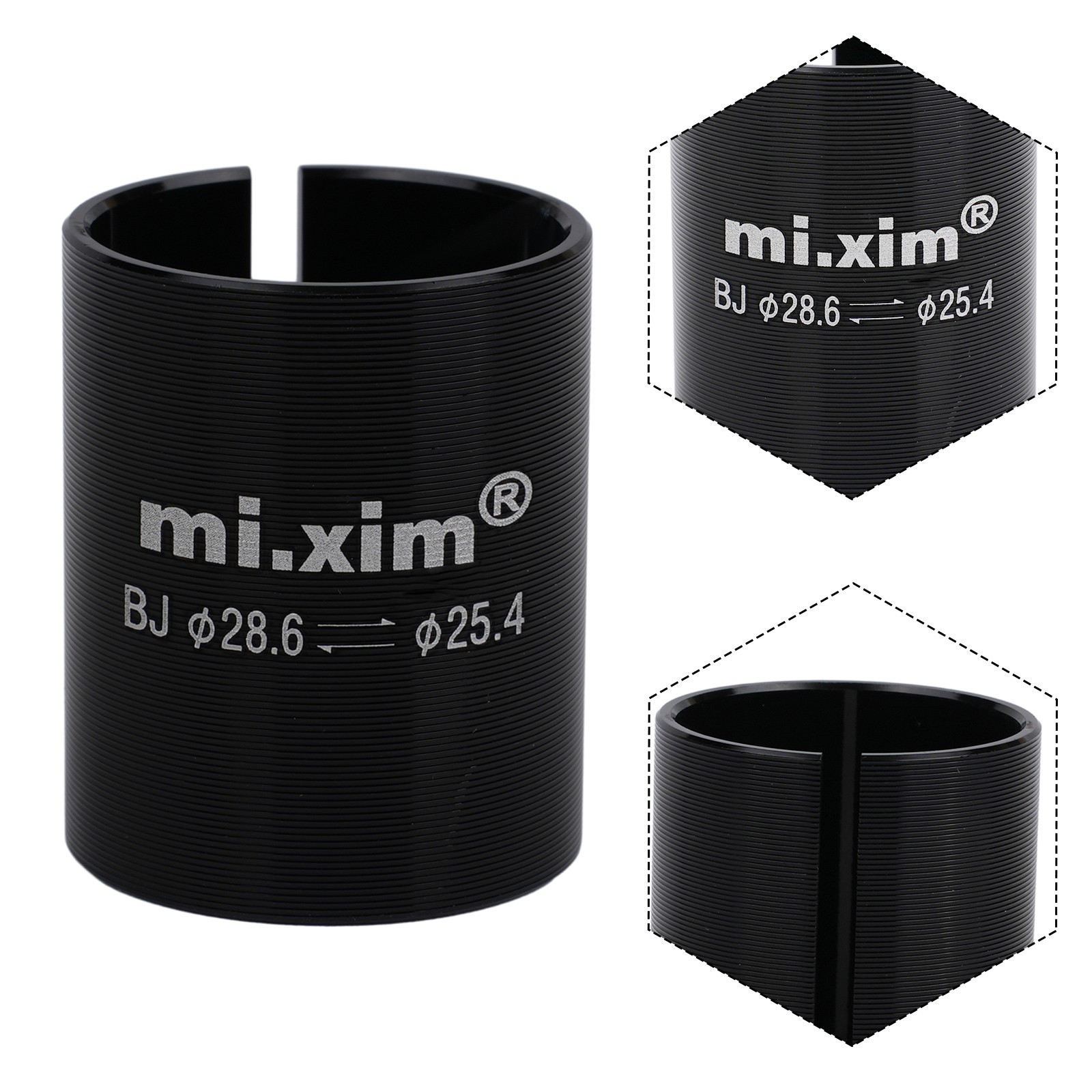 Variable ring MTB Adapter 28.6-25.4mm Front fork Conversion Stem Reducer