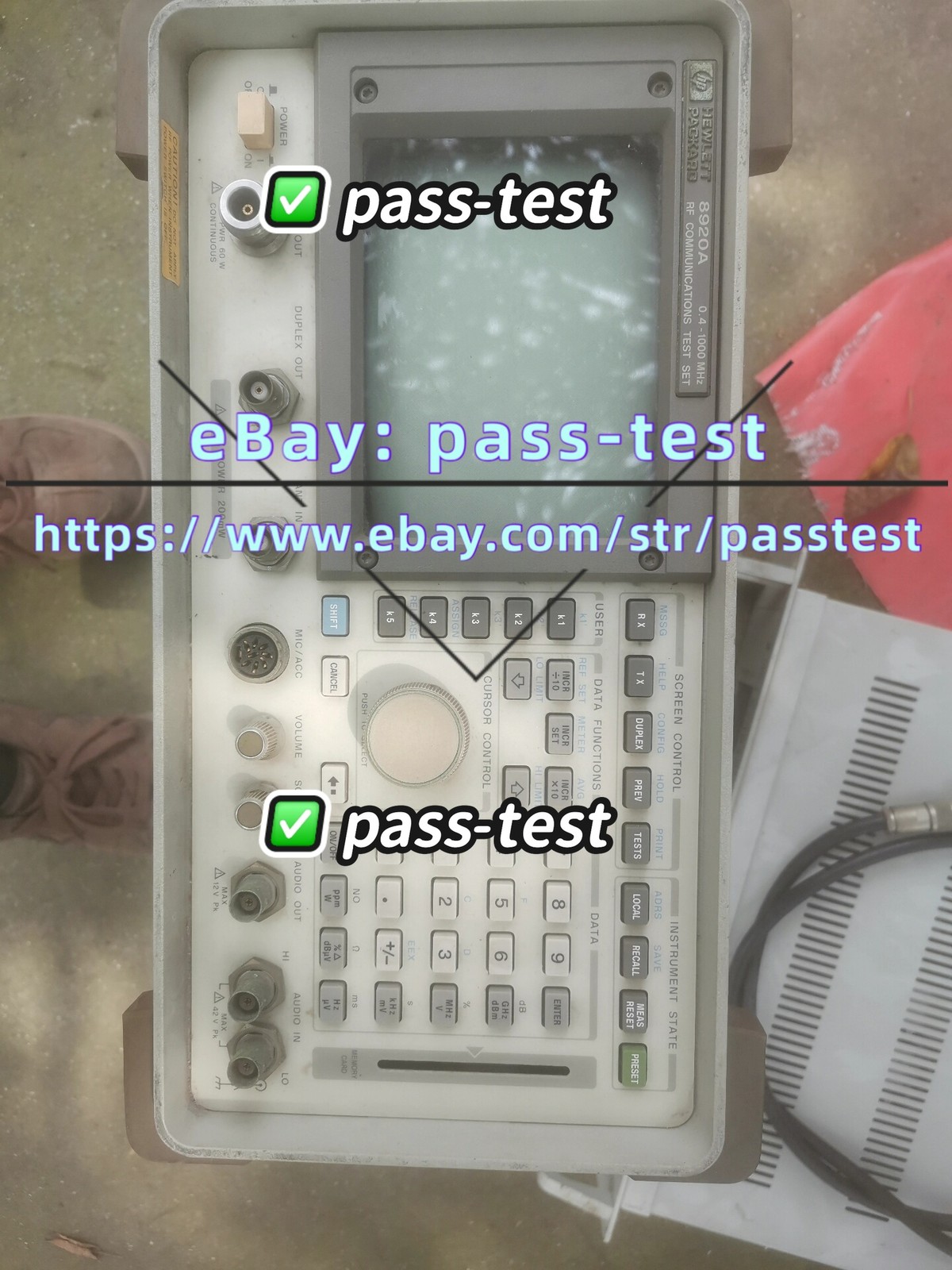 1PCS Agilent HP 8920A comprehensive tester 0.4 - 1000 MHz /Good function