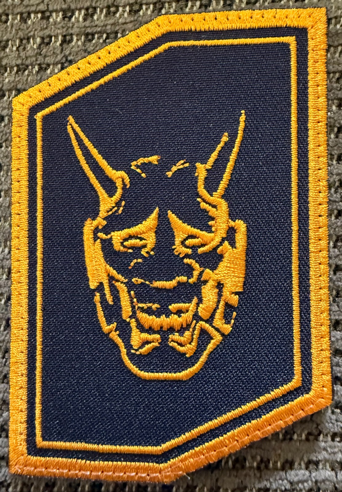 Oni Gear "Oni Hex" Black/Orange Variant Patch