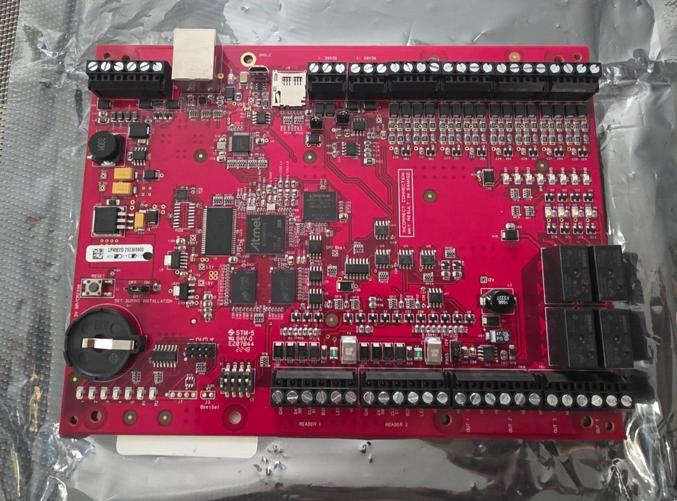 Mercury Security LP4502D Intelligent Controller Board *NO FIRMWARE LOADED*