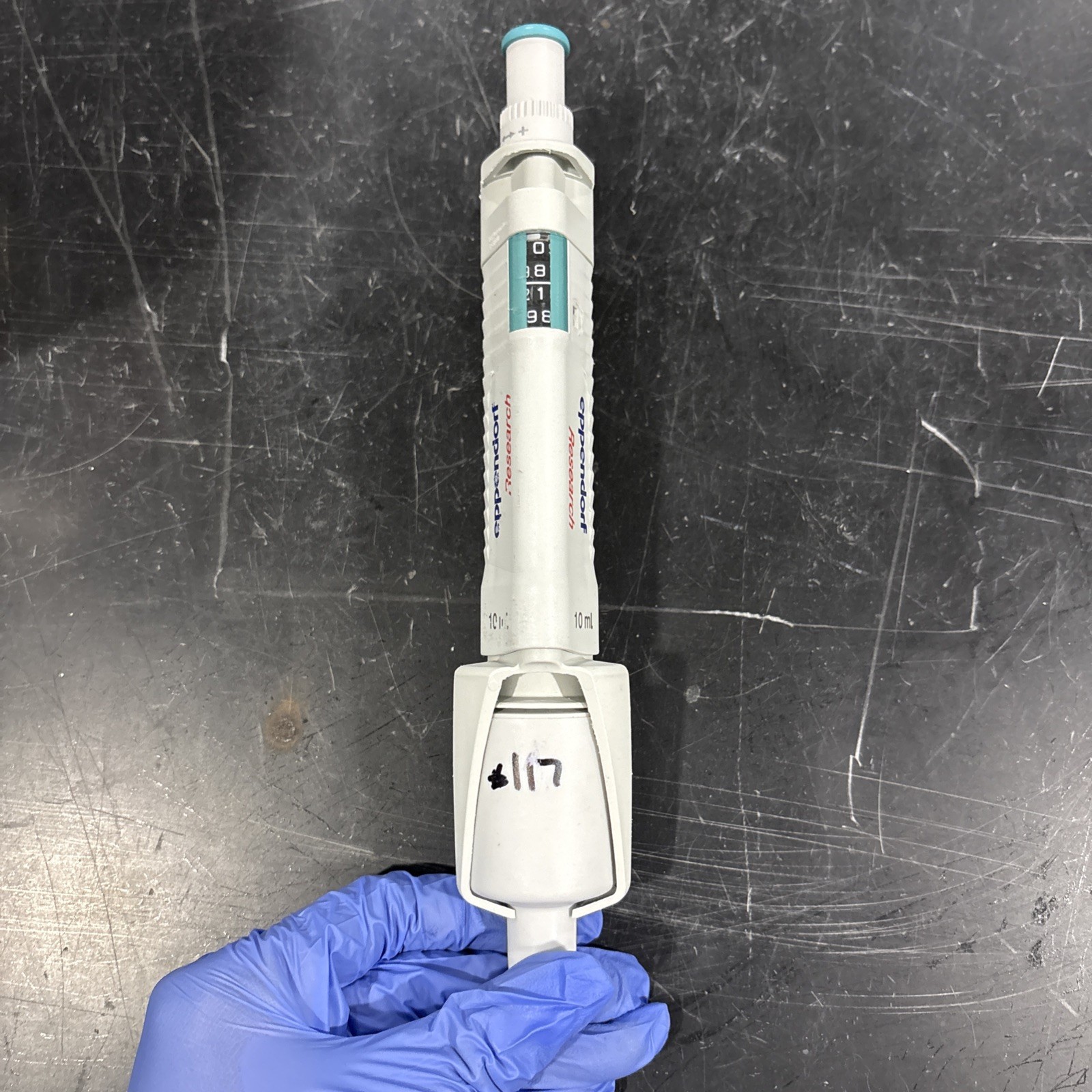 Eppendorf Research 10mL Adjustable Single Channel Pipette Tested Working