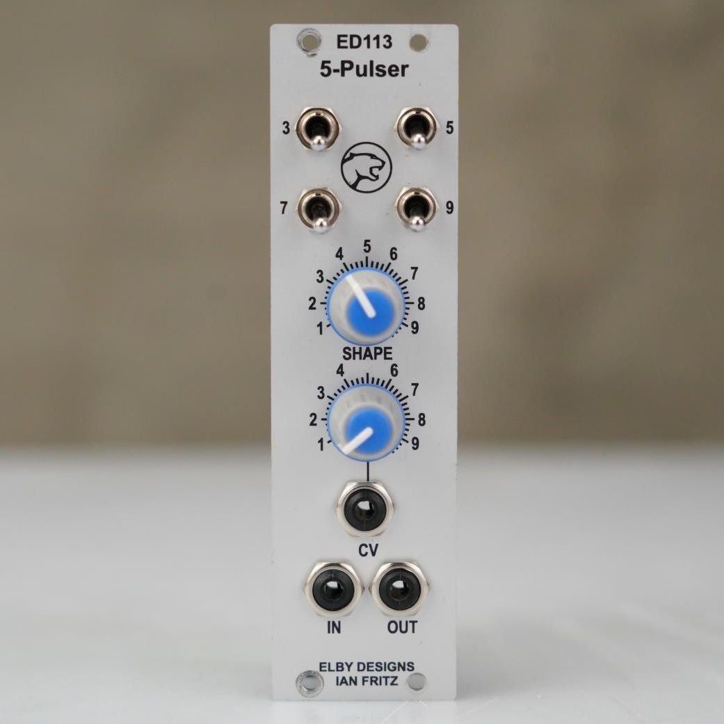 Elby Designs ED113 5-Pulser Eurorack Module w/ Tiptop Stackcables #58597