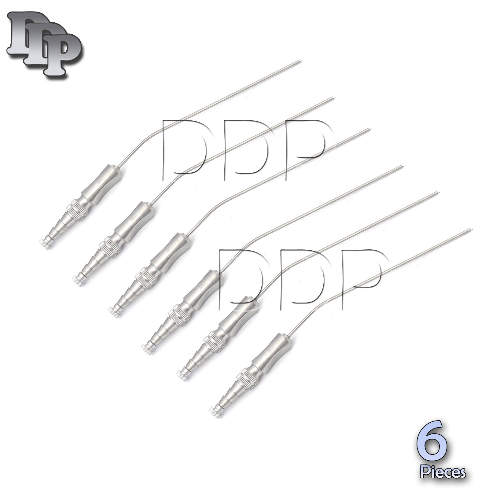 DDP NEW Frazier Suction tube set of 6 tubes! Dental ENT Surgical Instruments