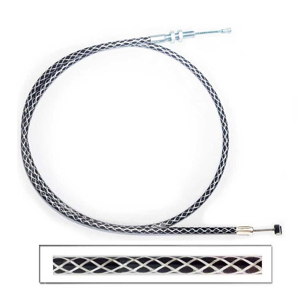 Royal Enfield Interceptor 650 Clutch Cable Black Carbon Stainless Braided