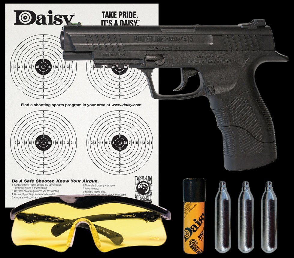Daisy 985415242 415 Powerline Kit CO2 177 BB 21+1 495 fps, Black Pol (FVS035997)