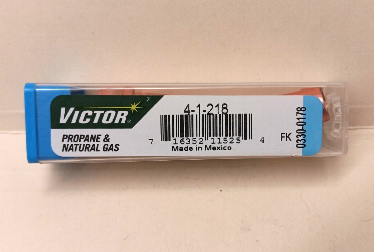 Victor 0330-0178 Series 1 Size 4 Type 218 Propane/Natural Gas SCARFING Tip