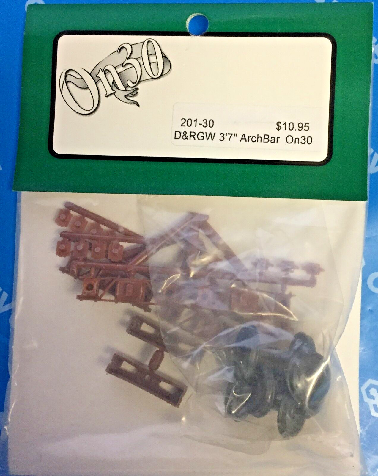(On30) San Juan Truck Kits K201-30 D&RGW 3'7" ARCHBAR BROWN TRUCK Model Railroad