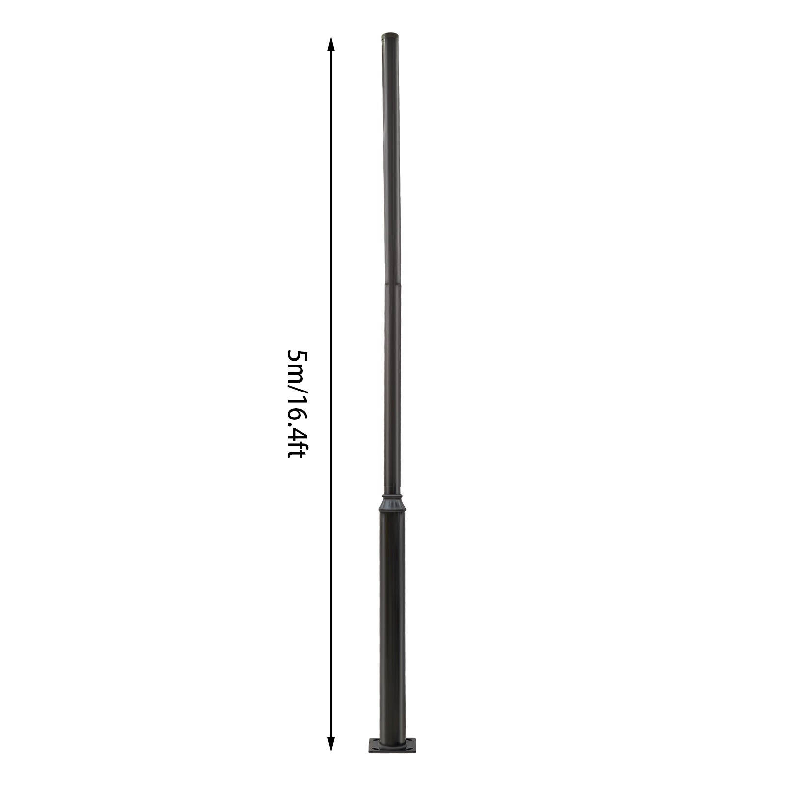 Outdoor Split Street Light Pole, Durable Iron Lamp Post for Stability