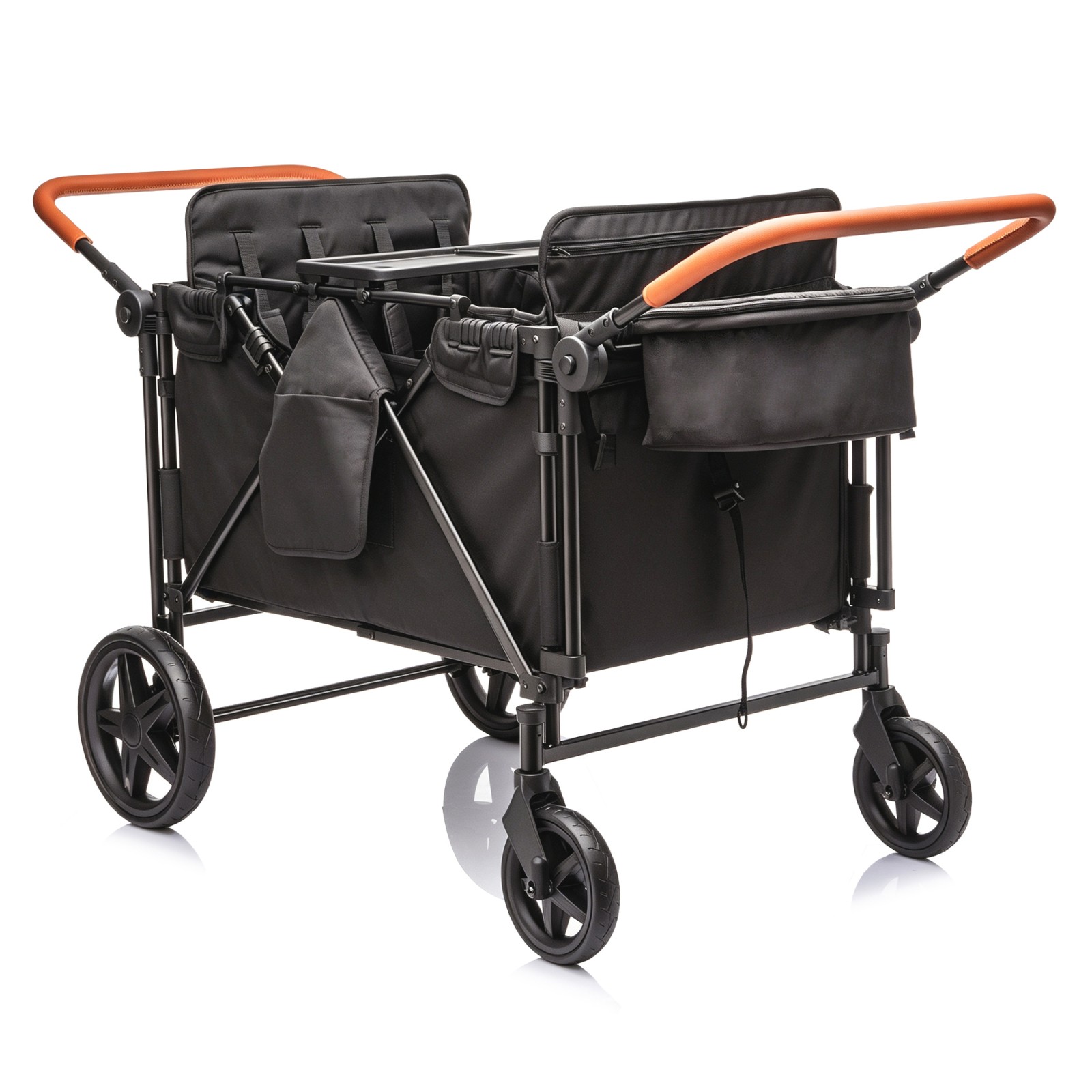 4-Seater Stroller w/ Removable Seats, 5-Point Harness, All-Terrain Wheels