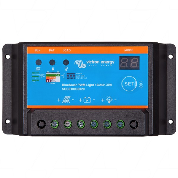 Victron Energy BlueSolar PWM-LC12/24V-30A 12V/24V 30A Solar Charge Controller