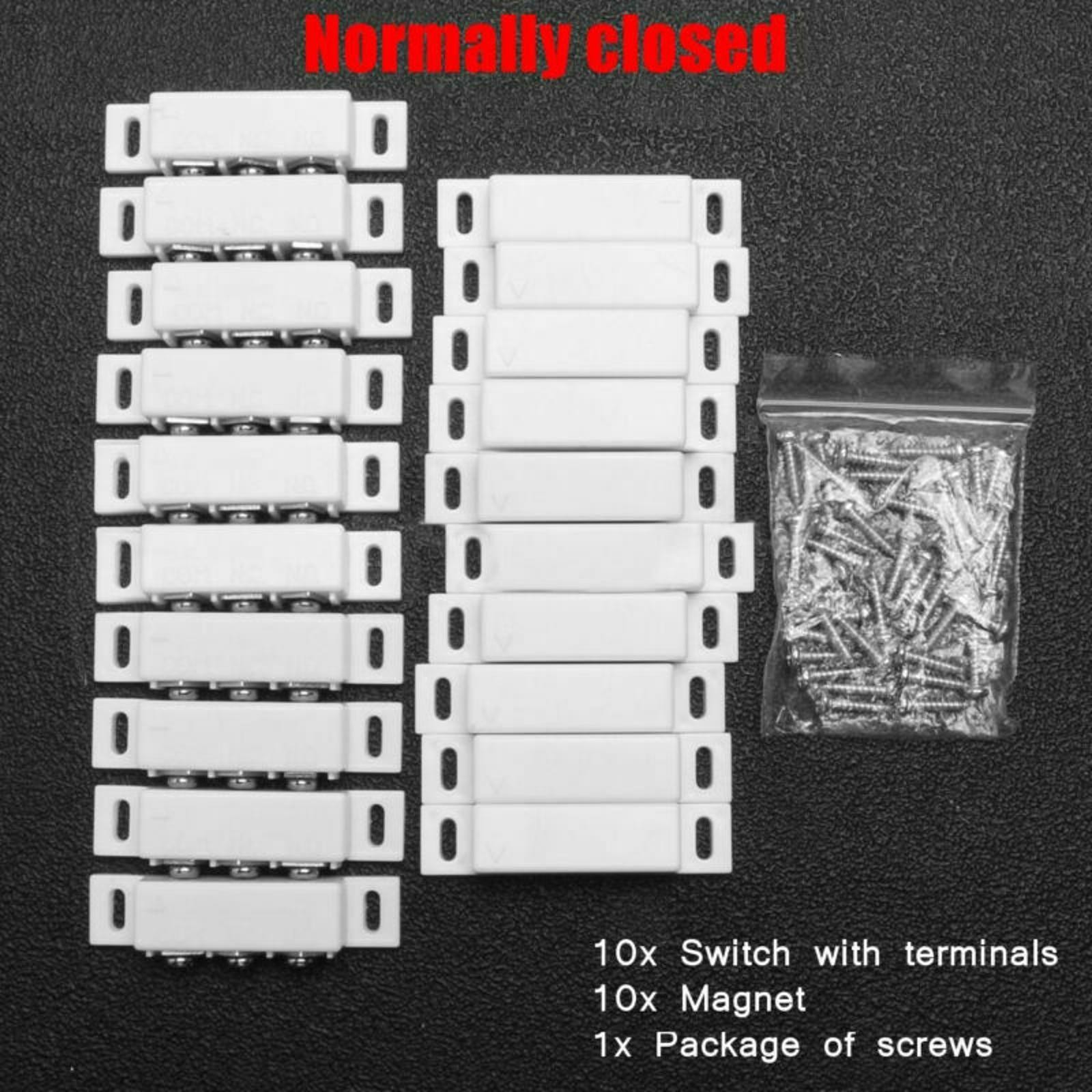 10Pack 31B For Security Magnetic Reed Switch NC NO Combined Door Contact Sensor