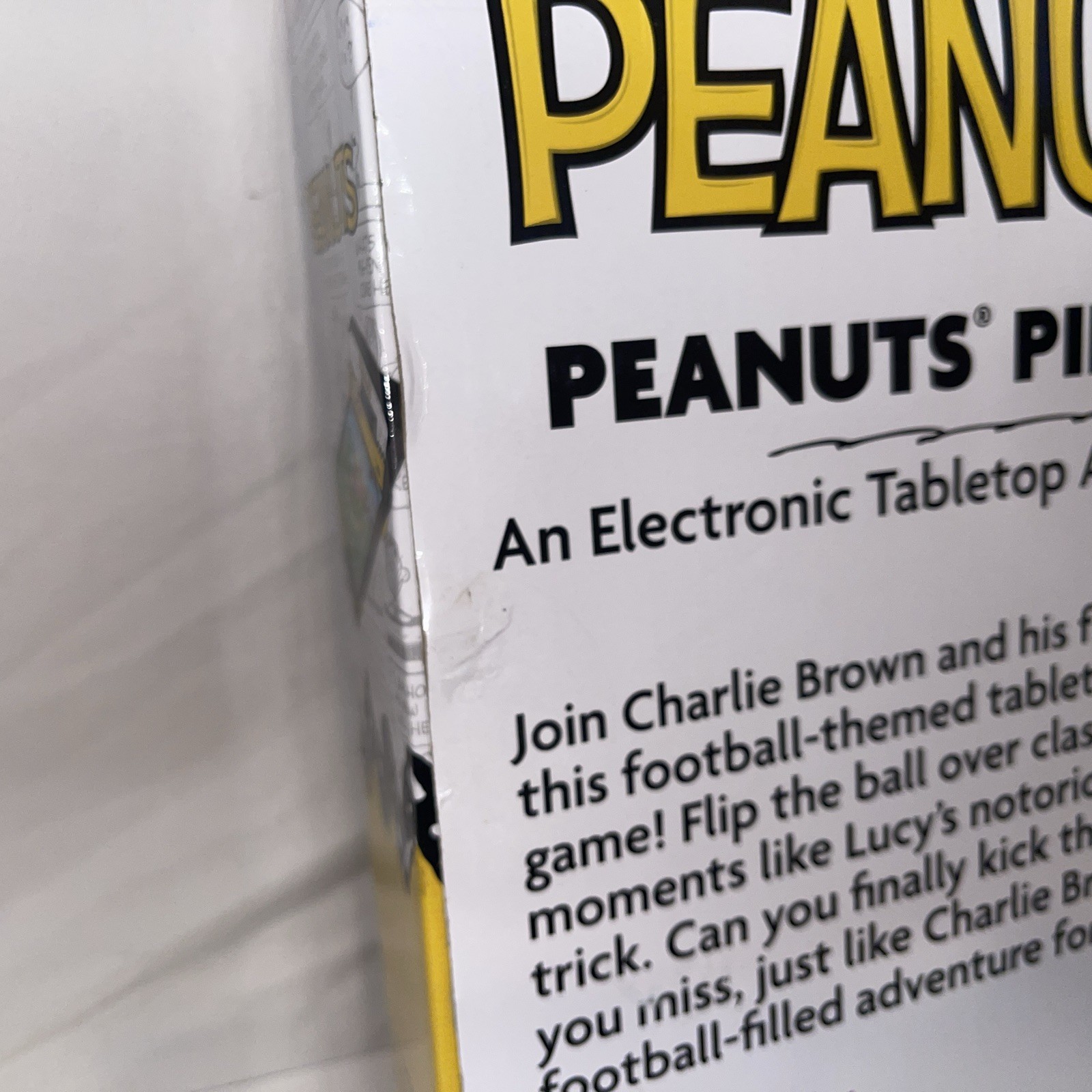 Peanuts Pinball Electronic Tabletop Arcade Game - in Original Box