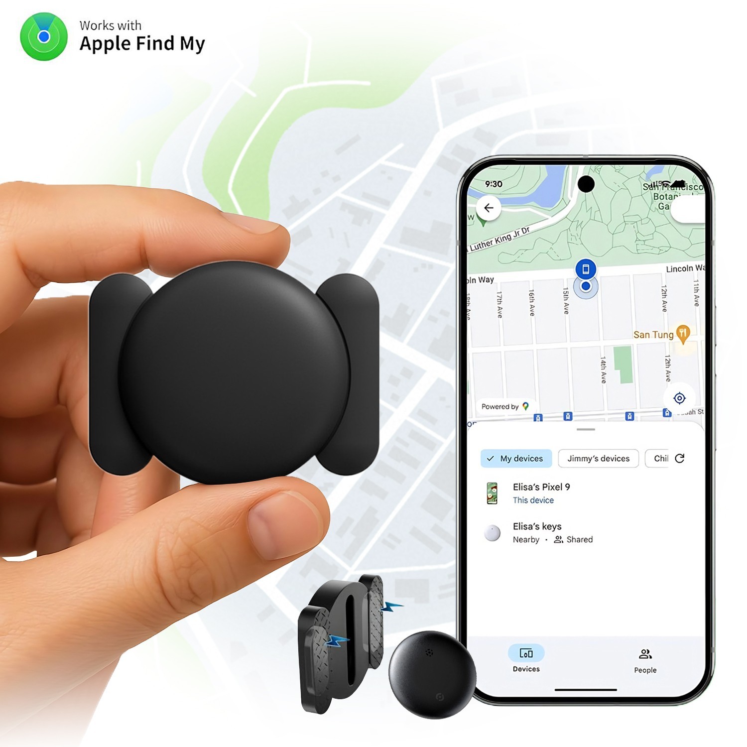 GPS Tracker for Vehicles Car Tracking Device Mini Hidden Support iPhone
