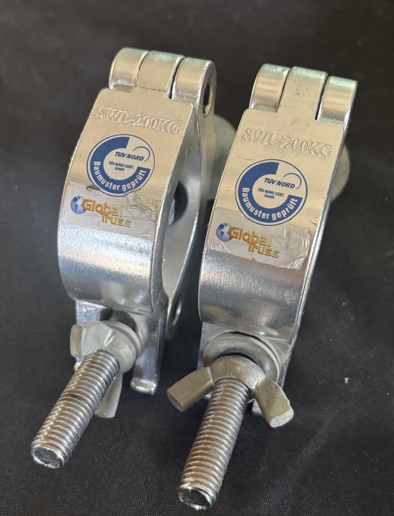 Lot Of 2 Global Truss Heavy Duty Eye -Eyebolt For 50mm Tubing 2” Mount SWL-200KG