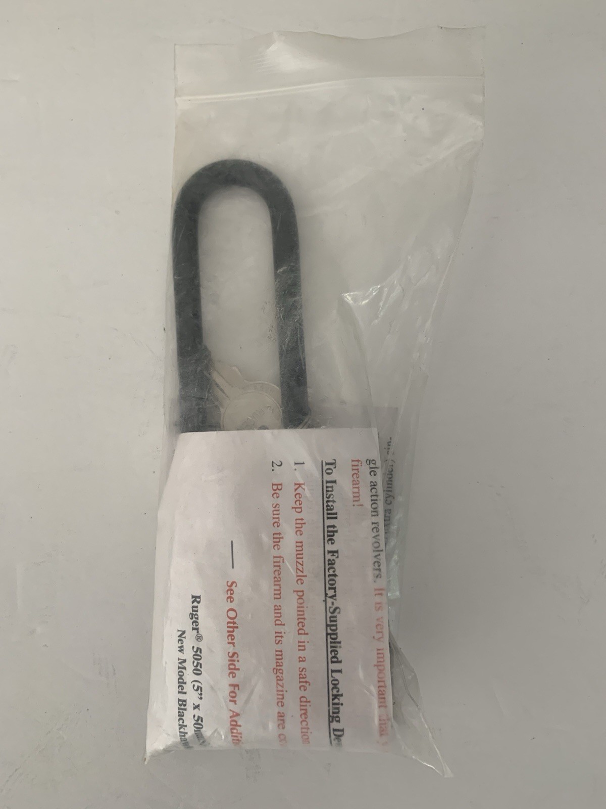 Ruger Gun Locks No. 5050 With 2 Keys New