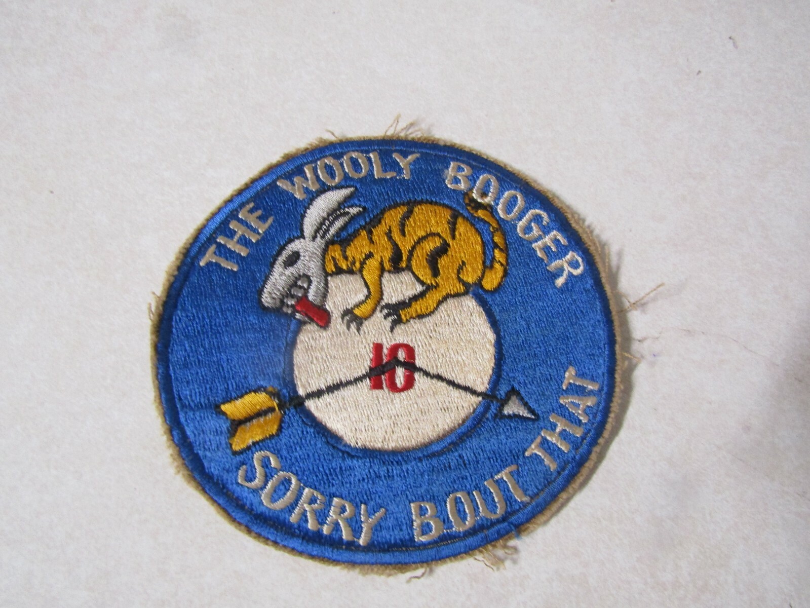 MILITARY PATCH OLD VIETNAM ERA THE WOOLY BOOGER SORRY BOUT THAT