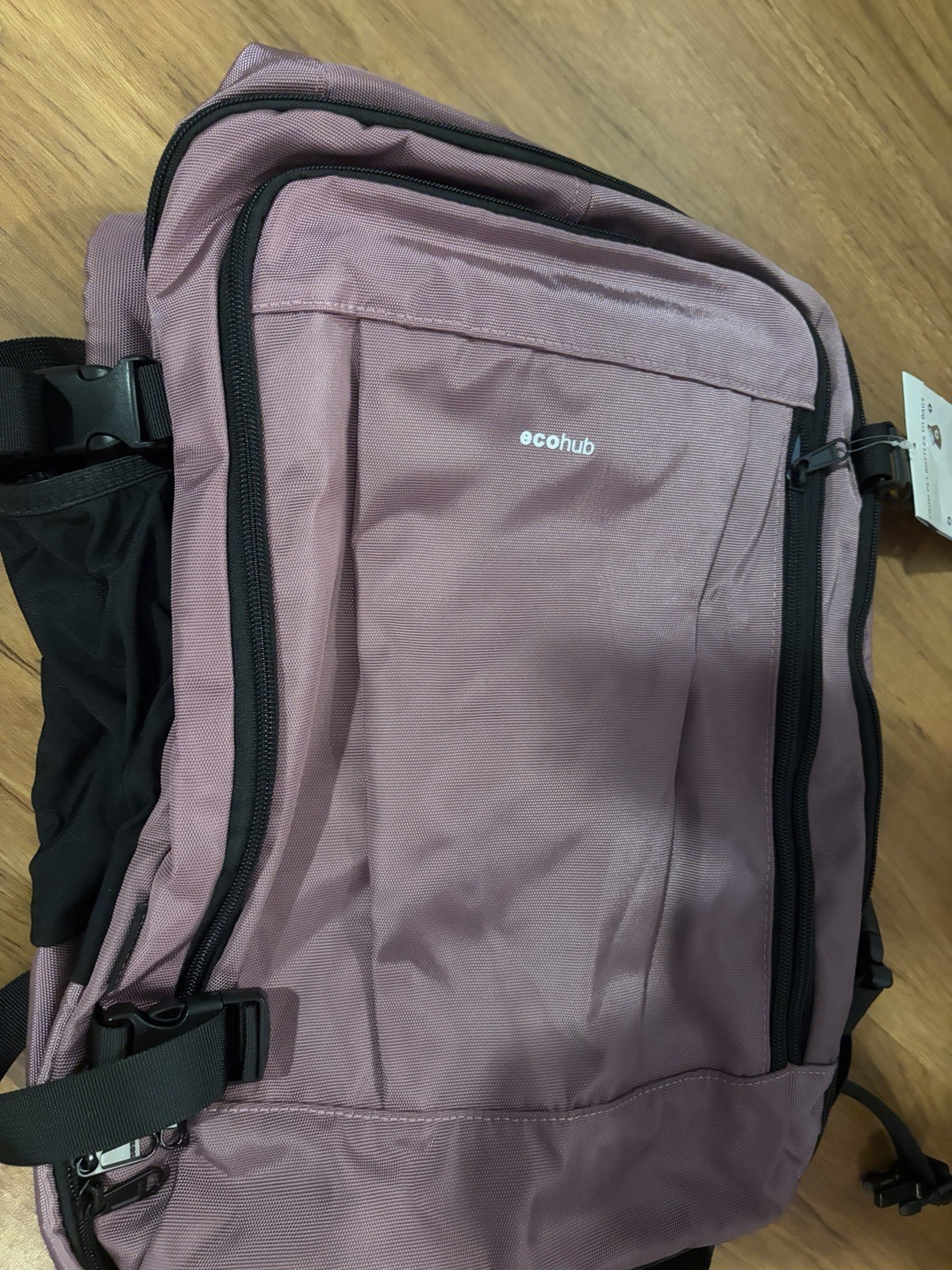 ECOHUB Purple Travel Backpack Recycled Bottles NWT
