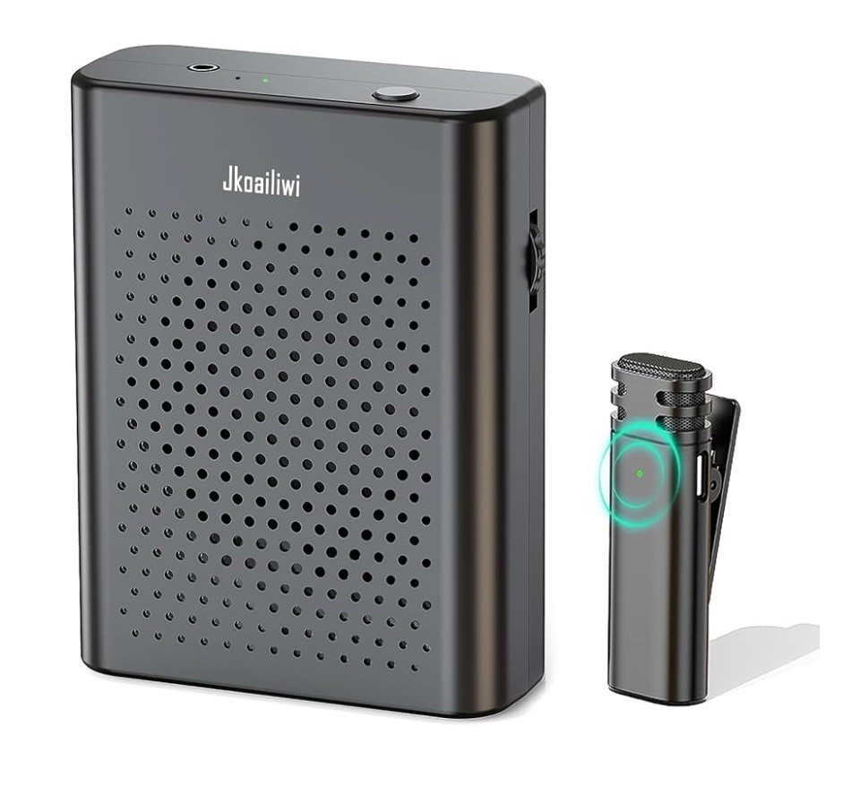 Voice Amplifier w/ Wireless Lavalier Microphone- Teacher Classroom/Yoga/Meetings