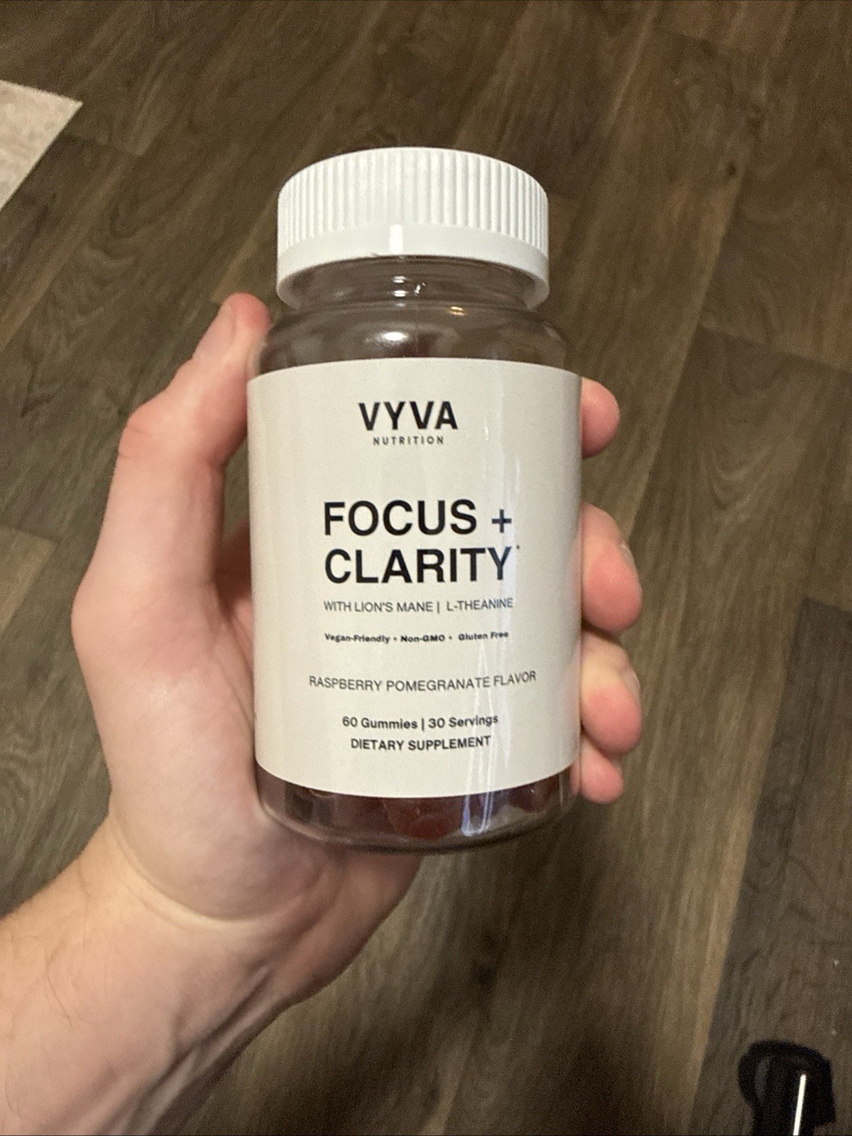 VYVA Focus + Clarity Focus Supplement Gummies - L Theanine 60 Ct - Brand New