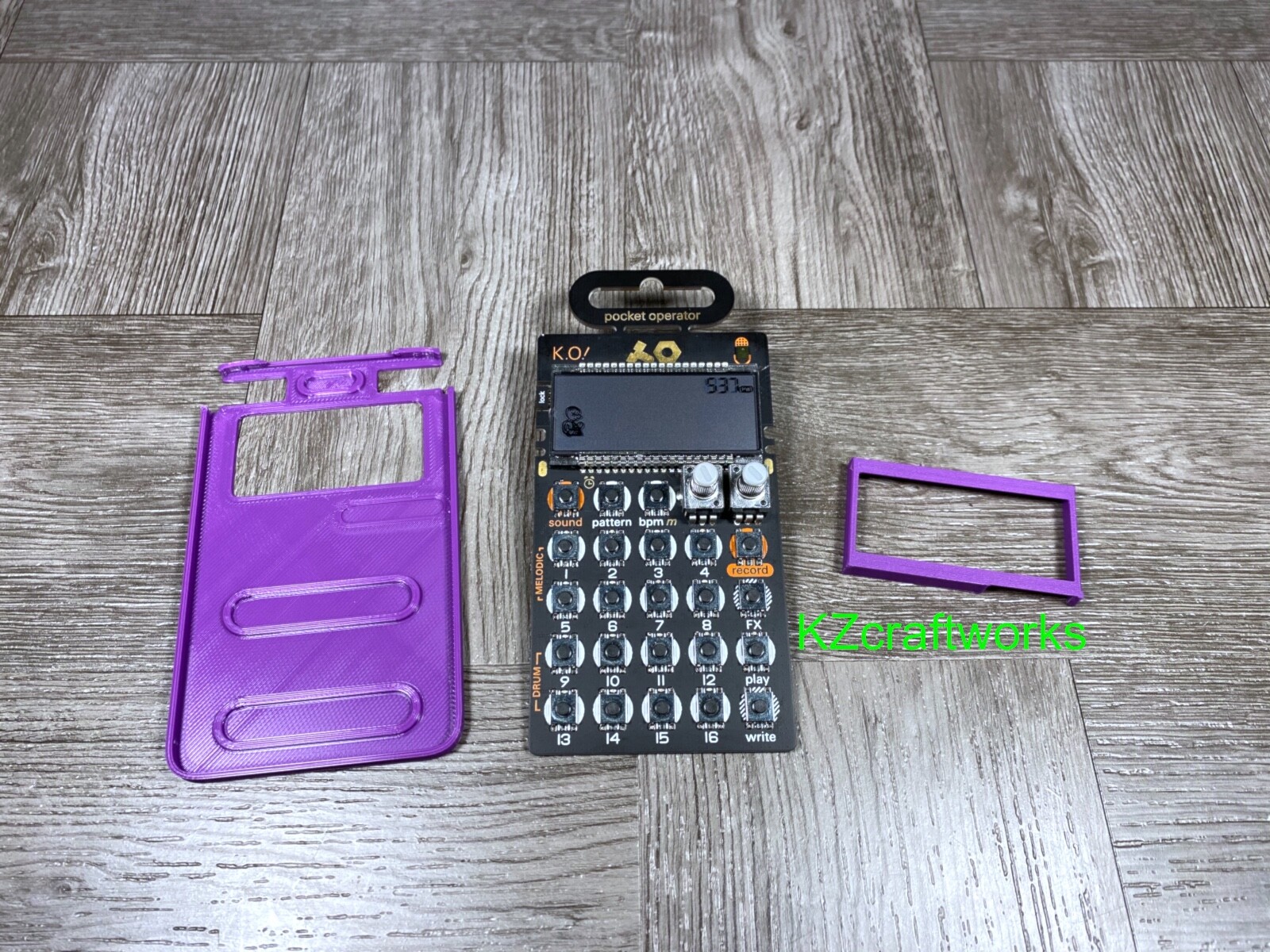 T.E. Pocket Operator Ultra Minimal Case & LCD Protector - Color PURPLE - USA