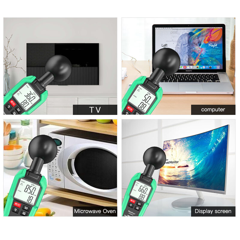 Handheld Geiger Counter Electromagnetic Radiation Detector Radiometer Tester