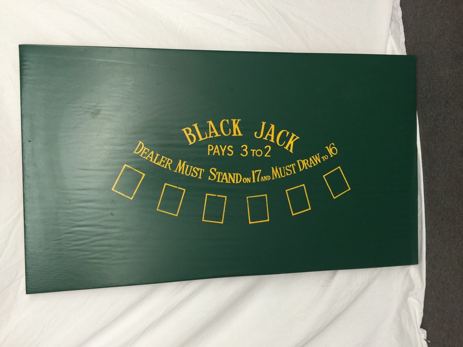 Blackjack Table With Legs Chance-Gambling-Professional Size Casino Night