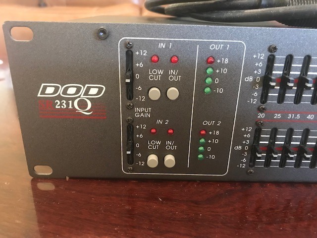 DOD SR 231 Q XLR Dual 31 Band Graphic Equalizer
