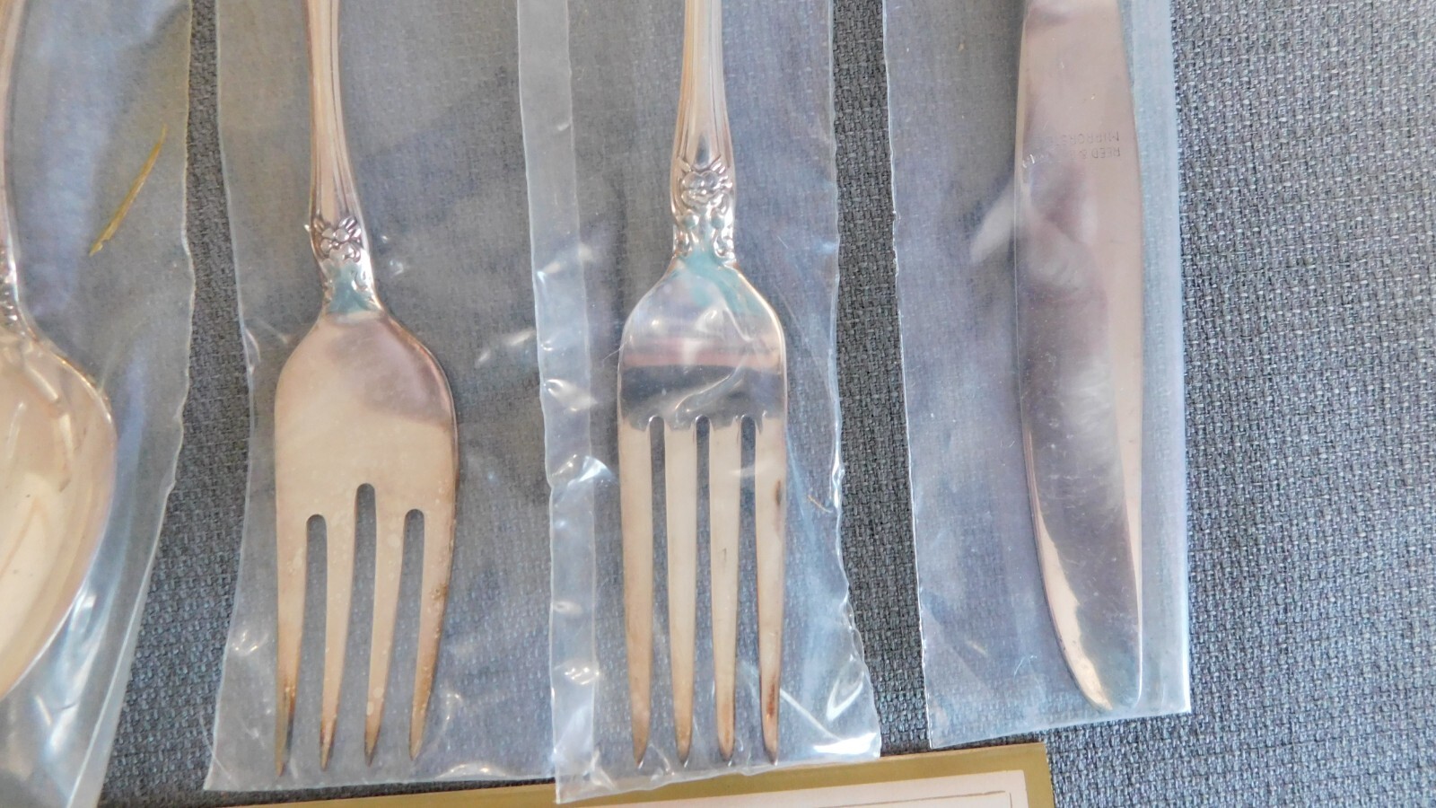 Vtg Reed Barton Princess Heritage Silverplate Flatware Five Piece Plce Settng #H