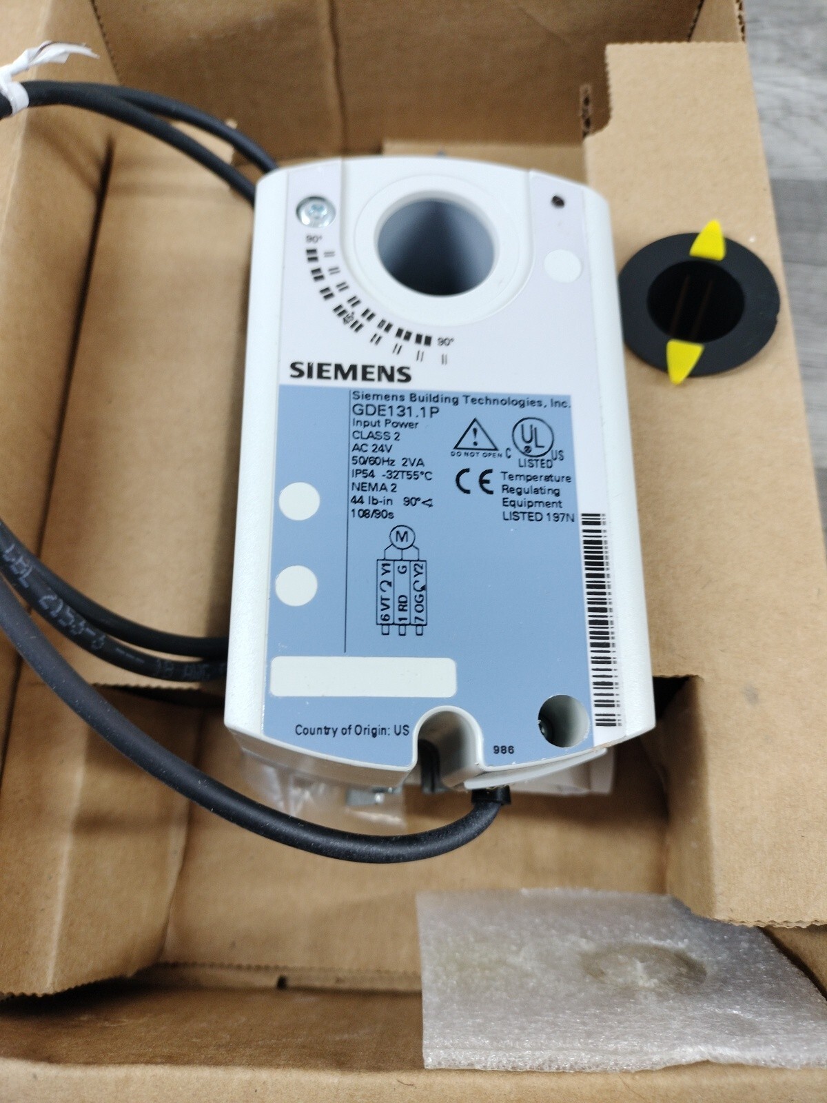 Siemens GDE131.1P OpenAir Damper Actuator NEW IN BOX u9