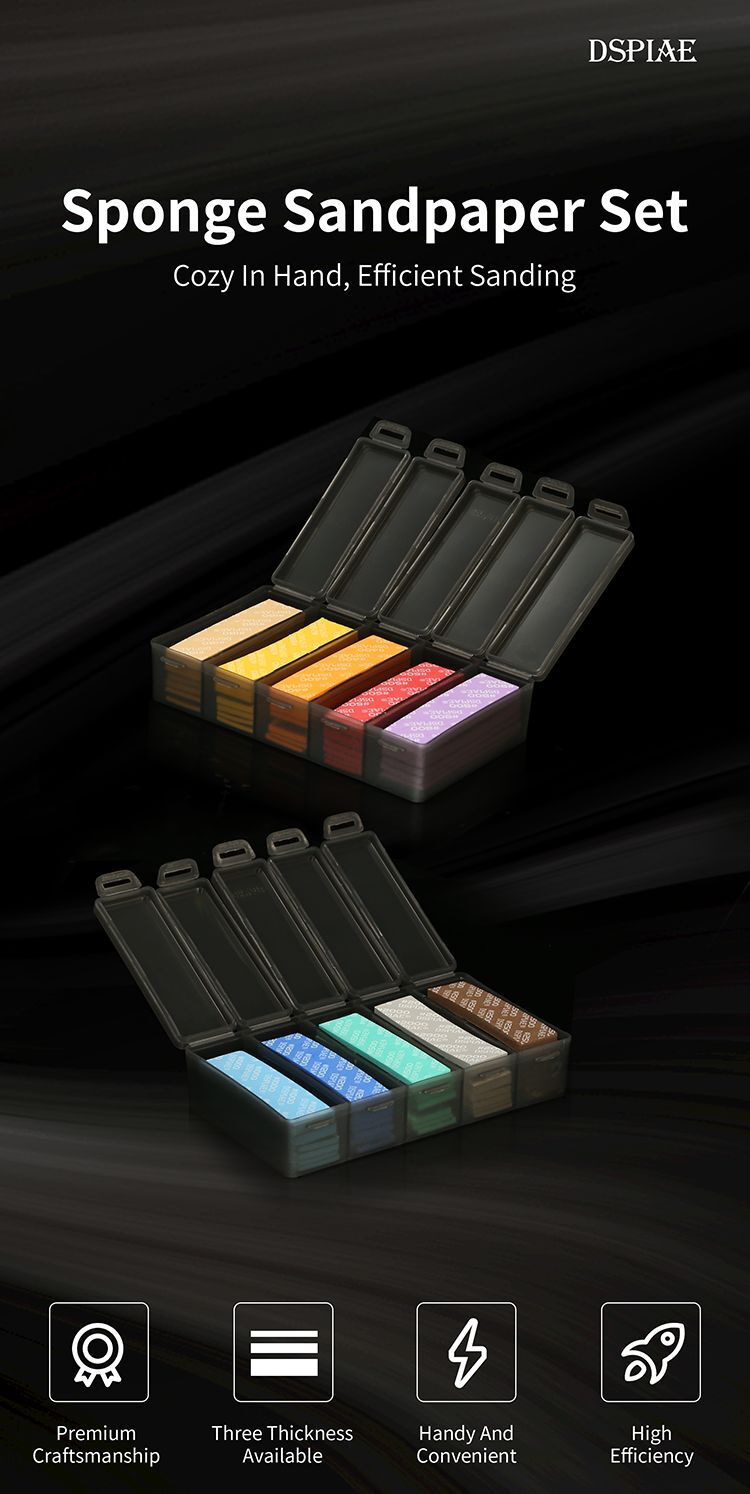 DSPIAE SS Sponge Sandpaper Set