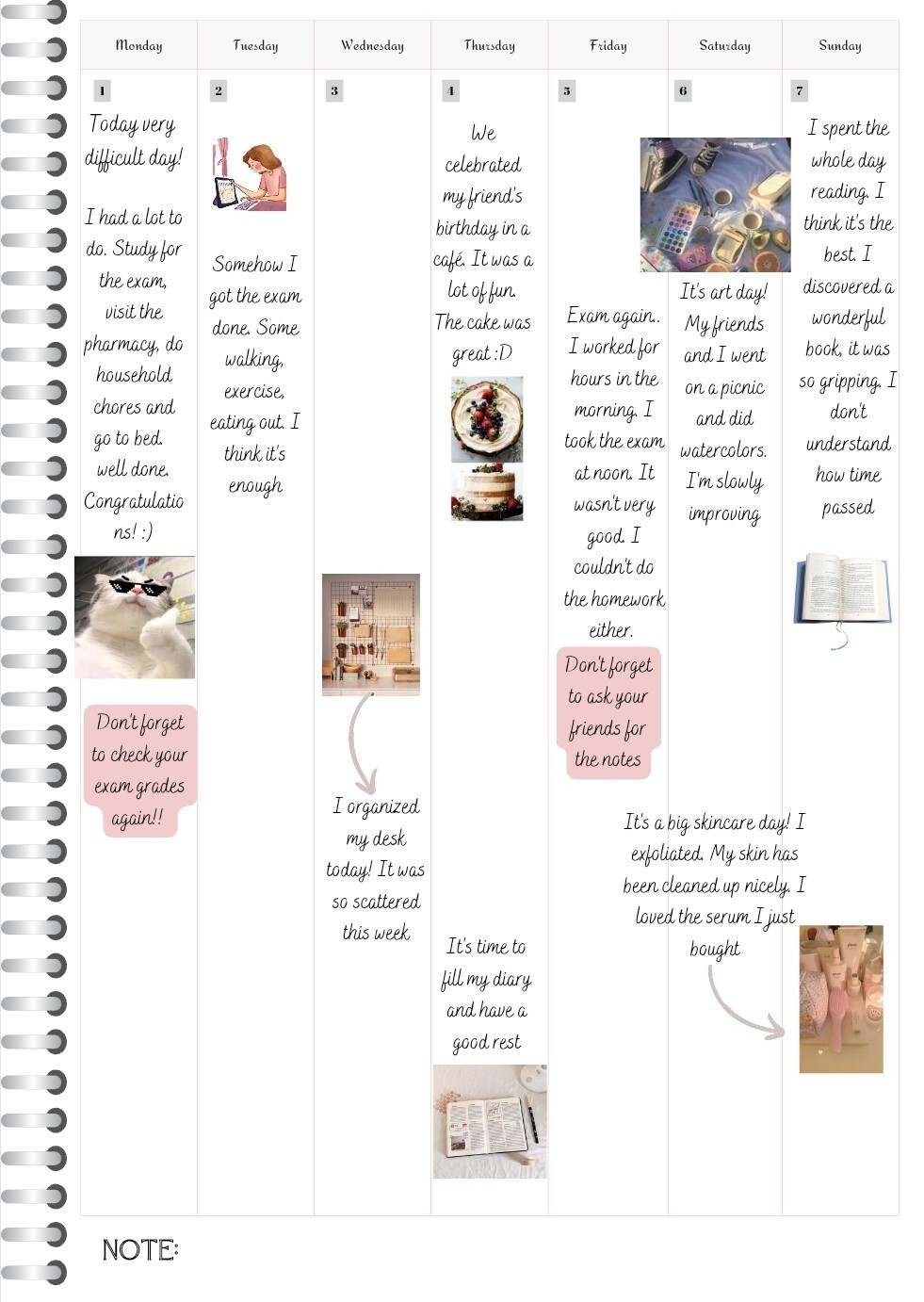 Undated Digital Journal Planner