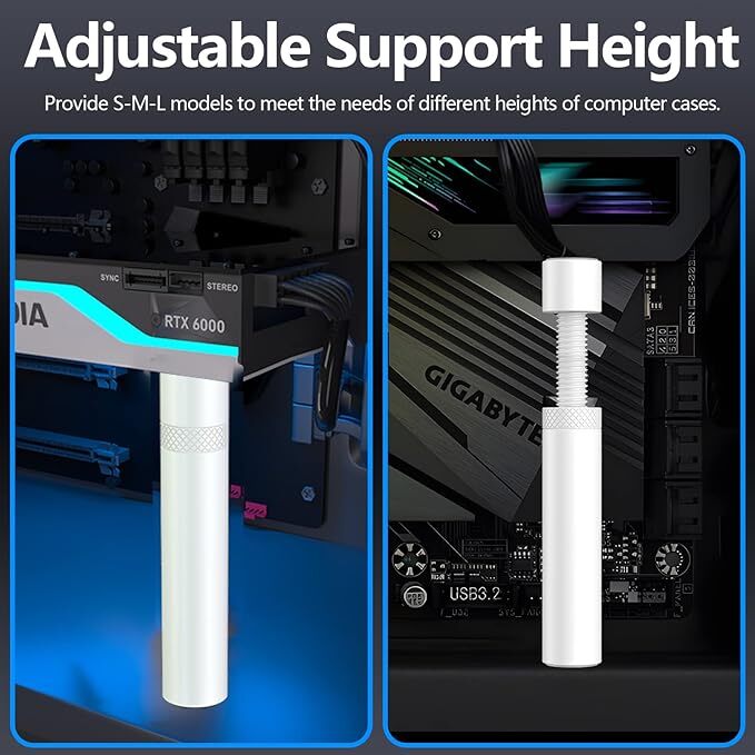 Oddtone Graphics Card GPU Support Bracket, Video Card Sag Holder Bracket, GPU Ho