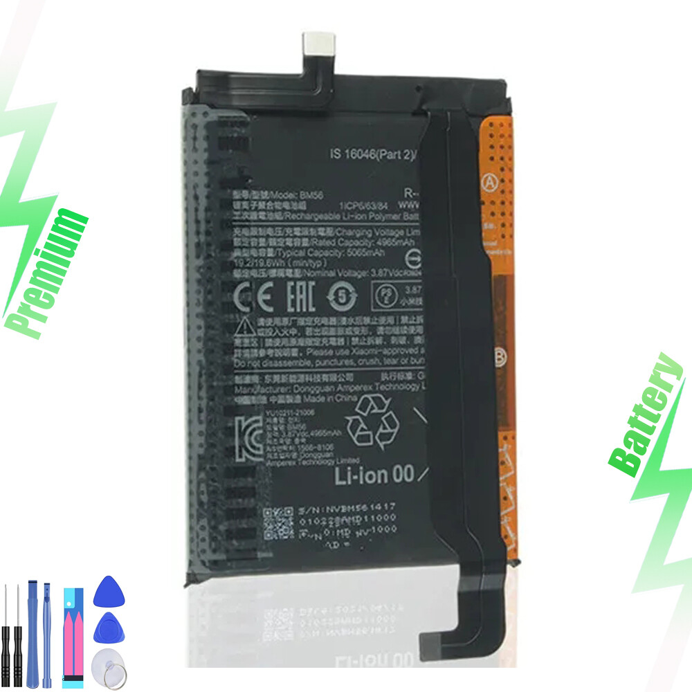 BM56 High Quality Replacement Battery For Xiaomi POCO F3 GT Redmi K40+Free Tools