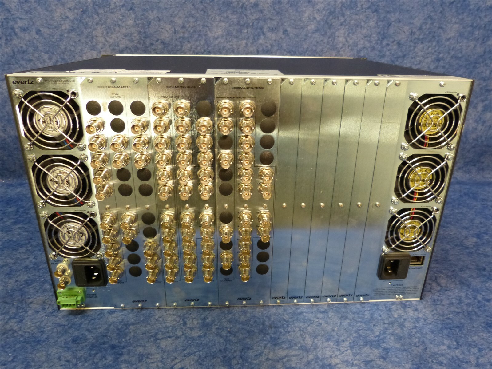 Evertz 3000FR 3000MVP Multi-Image Processor with cards