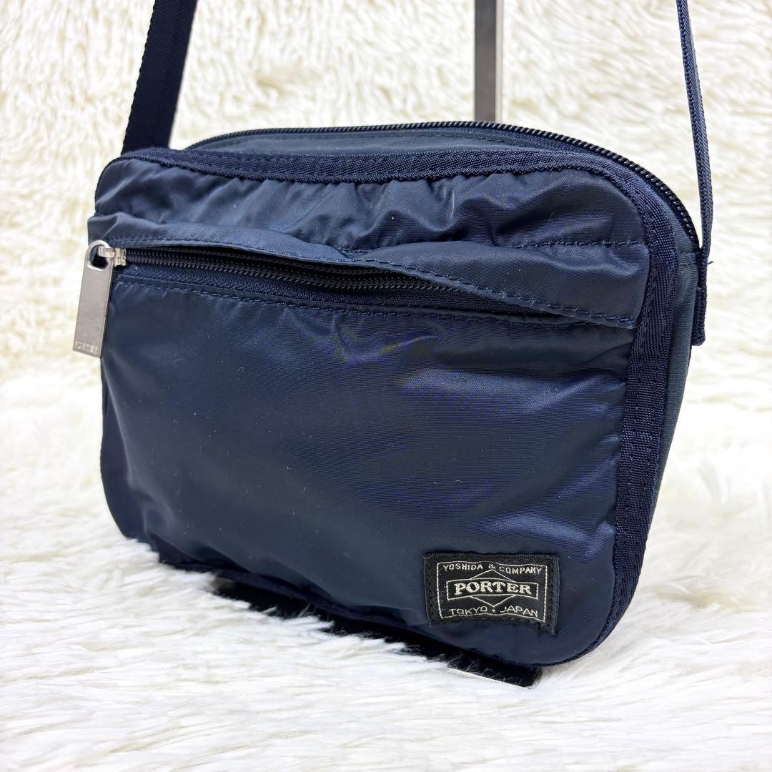 Porter Yoshida Bag Mini Shoulder Nylon Navy Excellent Condition