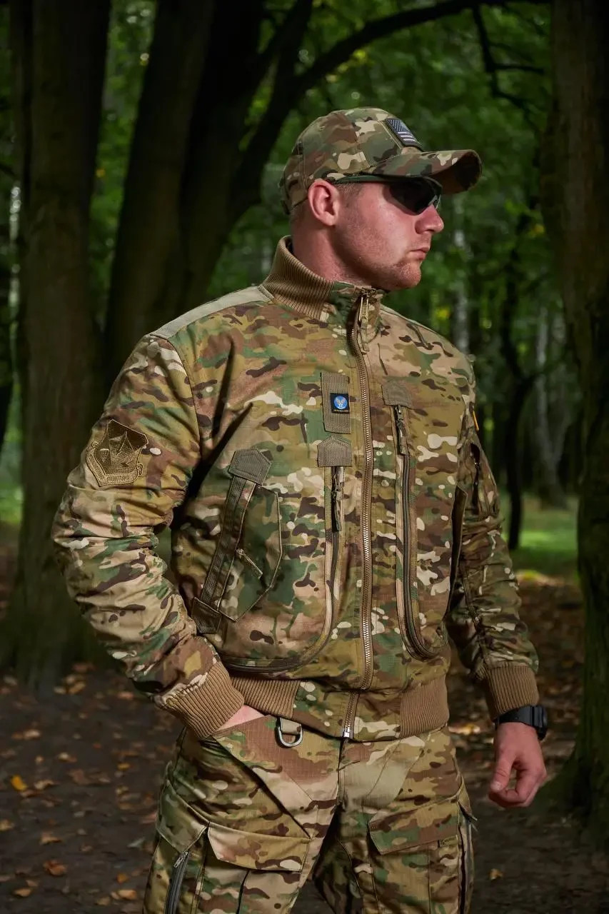 Military bomber spring Multicam Usa | Demi-season jacket💛💙