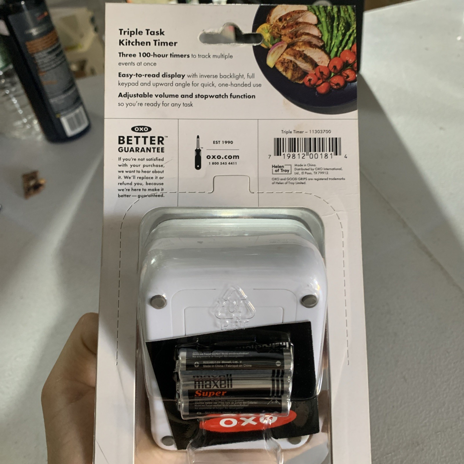 OXO Good Grips Digital Triple Kitchen Timer - Black BSCS